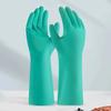 Dishwashing Nitrile Gloves Waterproof Oil Resistant Anti-Scratch Reusable Gloves for Kitchen Household Daily Cleaning