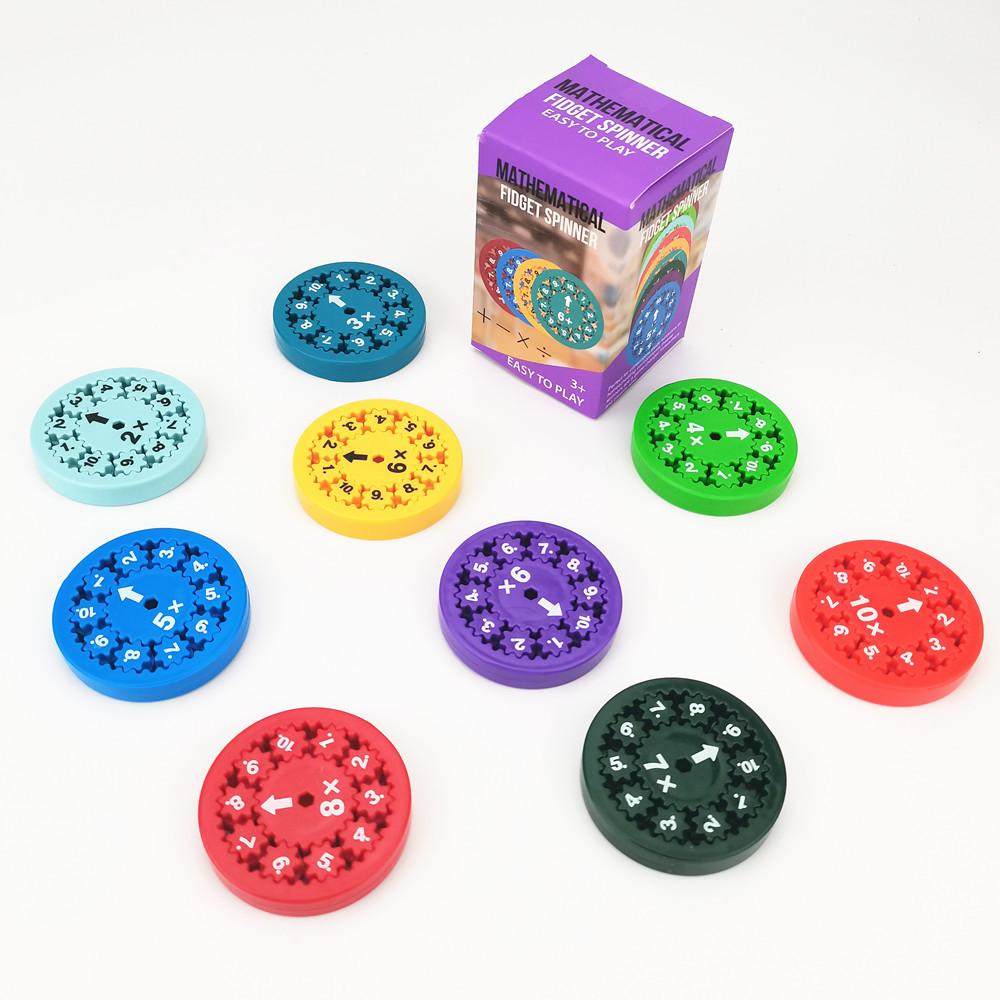 

Numerical Calculation Gear Fidget Spinner Relieve Stress Relief Toy Edc Rotating Roller Spinning Top Antistresse For Children