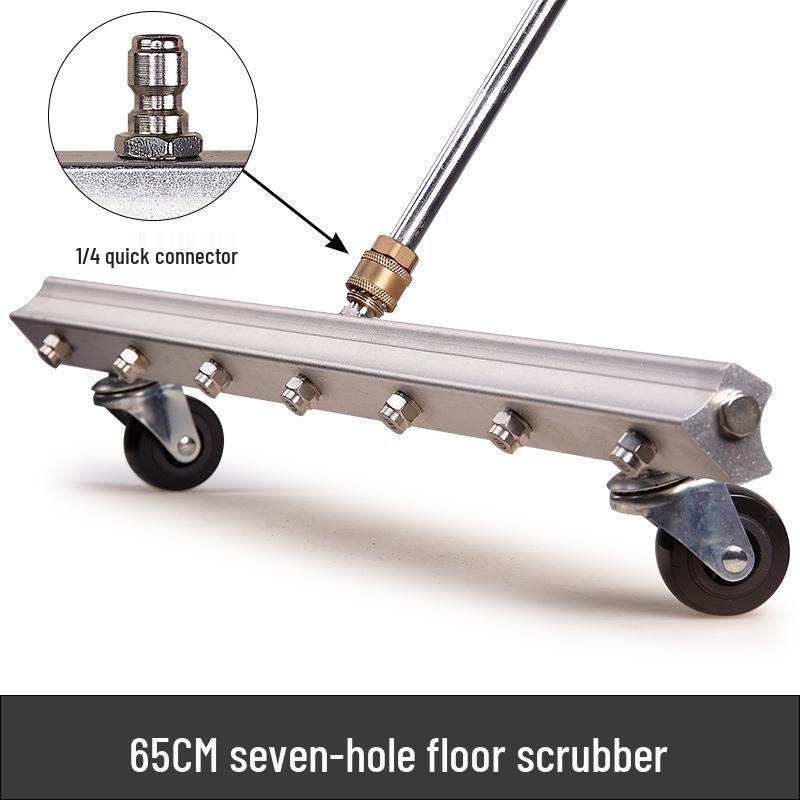 Efficient Push-Type High-Pressure Floor and Chassis Cleaner with Multi-Hole Disc