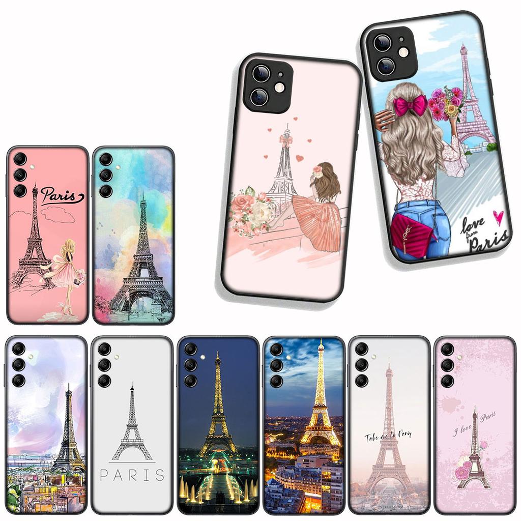 for Samsung Galaxy A55 A56 A25 A36 A54 S8 S9 S21 S20 FE A53 A13 A12 A14 A33 A70 A71 A51 A21S Case France Paris Eiffel Tower
