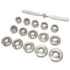 15 Dies Watch Back Cover Opener Kit Different Sizes Stainless Steel Watch Back Cover Removal Repair