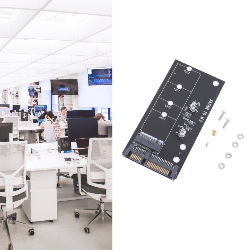 Convenient M.2 To SATA3 Adapters Card Highly Efficiency SATA M.2 SSD Convert Adapters Card Experience Fast Performances