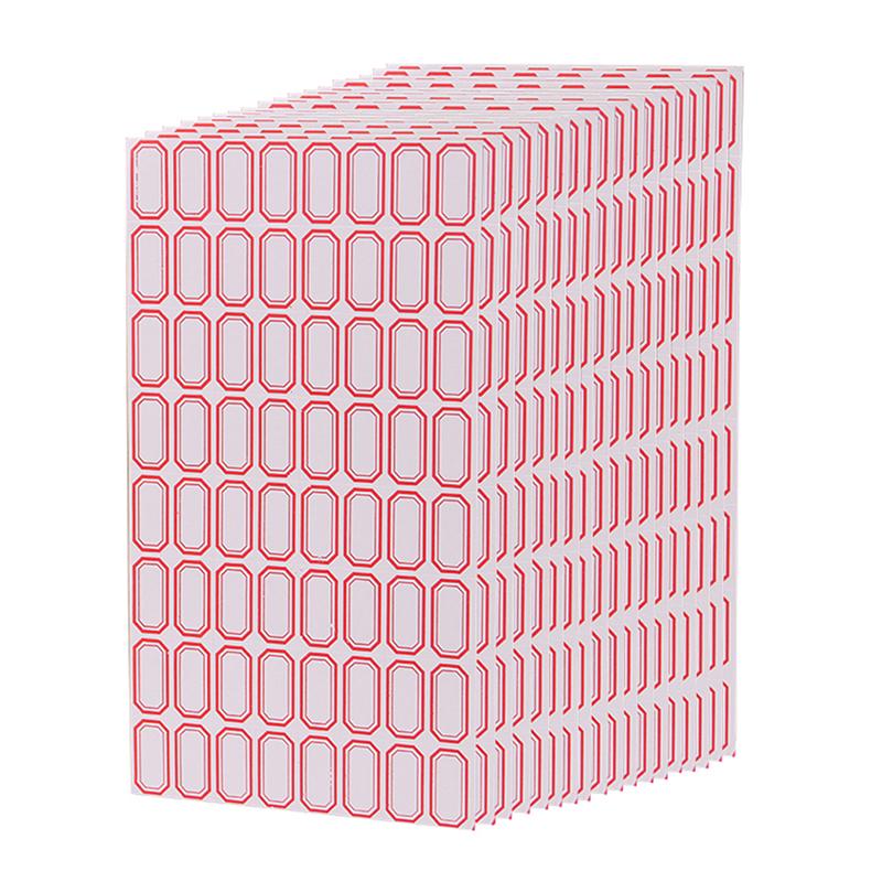 10Sheets/Pack Label Paper Self-Adhesive Stickers Name Note Price Tag Bar Sticker
