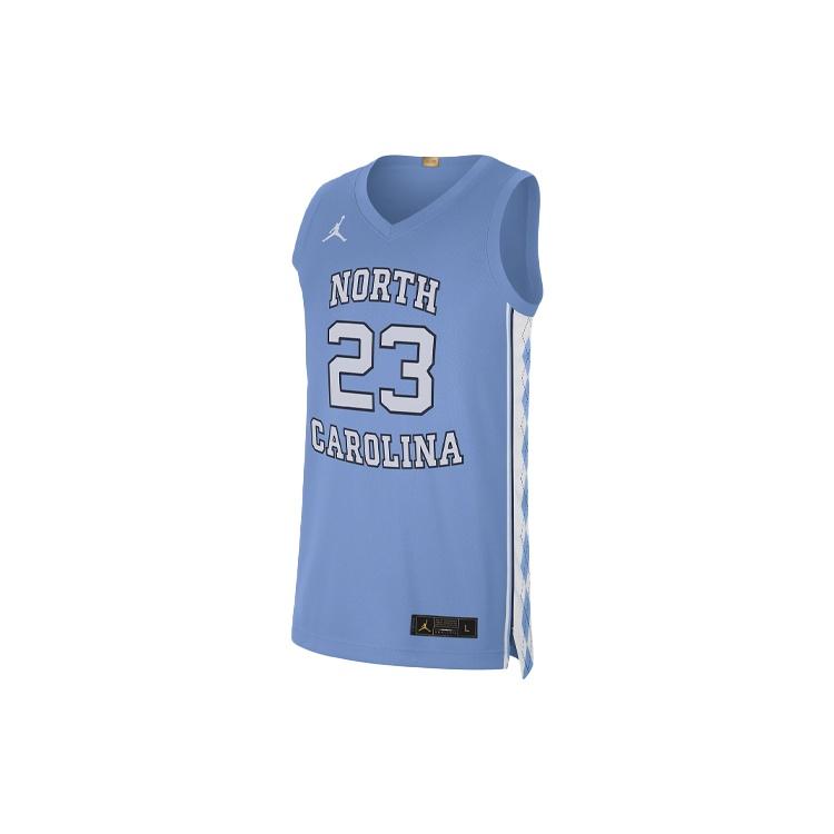 Men s Air Jordan College (UNC) Sports Basketball Jersey/Vest No. 23 Blue AT8895-448 M