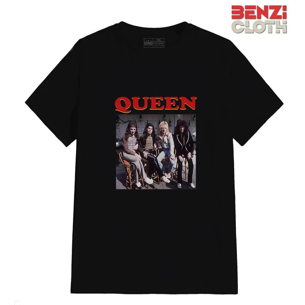 

Рок-музика Рапсодія, металева футболка Фредді Мерк юрі, зачіска Баджу, чоловіча футболка з коміксом гурту Queen, Богемське літо 2XL