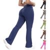 Women's Fashion Cross Waist Sports Outdoor Casual Flared Leggings Slim Yoga Pants