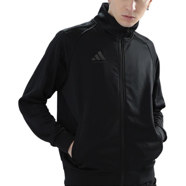 adidas Seria Lifestyle Sportowy Stójka Wygodny Casual Wiatroodporny Ultralekki Oddychający Wszechstronny Zapinana na zamek Długi rękaw Kurtka TR30JT-BB