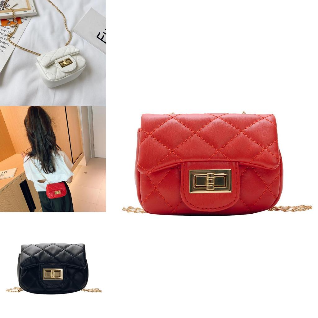 Childrens Fashion Girls Princess Crossbody Bag With Pu Leather And Chain Accessory For Daily Use