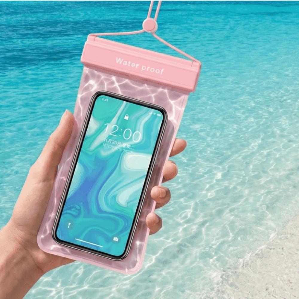 Hanging Neck Phone Bag Hanging Rope Mobile Phone Pouch Waterproof Phone Bag Swimming