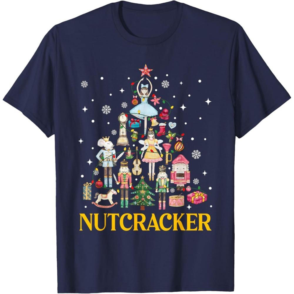 Christmas Nutcracker Squad Ballet Dance Women Unisex  Xmas TShirt High Quality Cotton Tops Street Fashion Streetwear