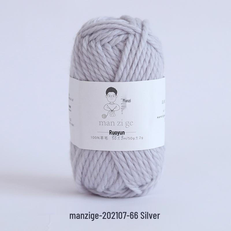 100% reine Wolle Grobgarn zum Handstricken von Mänteln, Schals und Pullovern - 5 mm dick