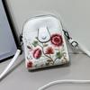 Neue Südostasiatische Nahöstliche Mode Damen Umhängetasche Bestickte Blume Handytasche Damen Leichte Kleine Tasche