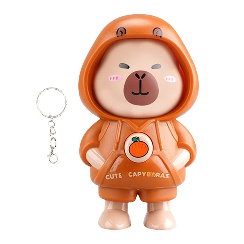 

Capybaras Keychain Car Key Holder Backpack Charm Bag Pendant Plastic Texture Purse Decoration Suitable for All Ages 1