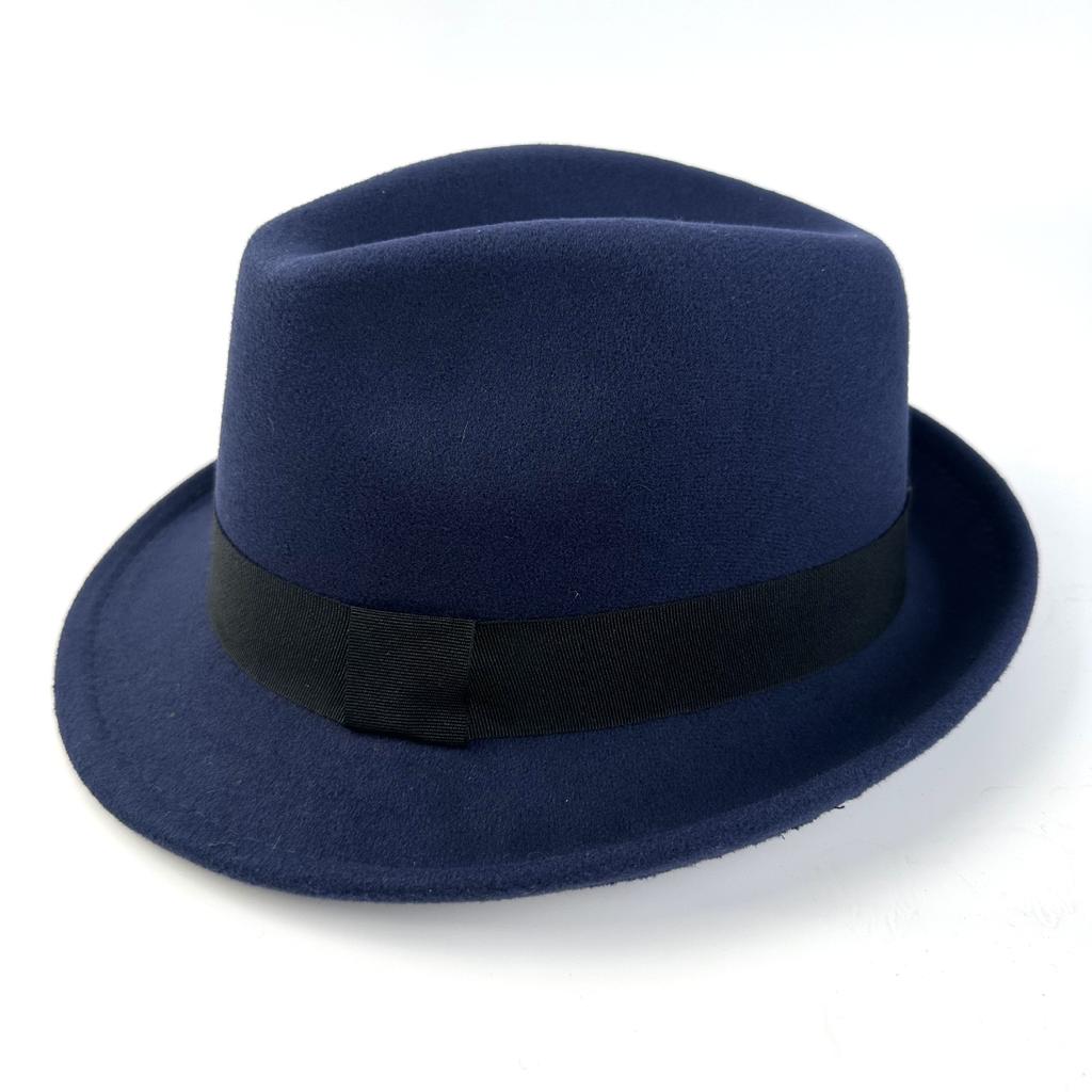 Hat New Flanged Top Hat Black Classic British Jazz Hat Ladies Wool Top Hat Felt Hat