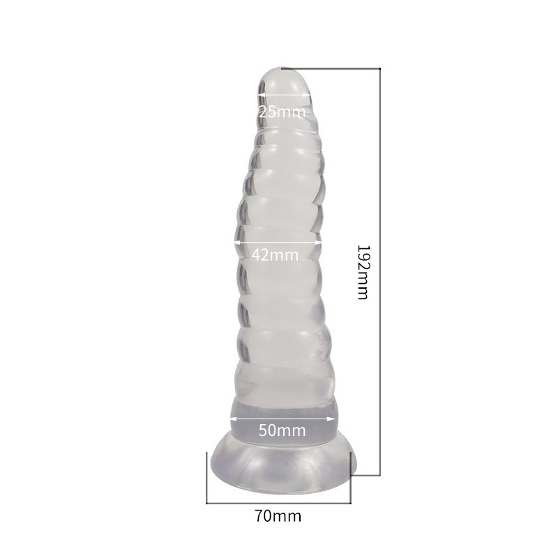 Thread shape Dildo Anal Plug 3 Size Butt Plug with Strong Suction Cup Men Prostate Massager Sex Toys for Men Women MasturbationGood product