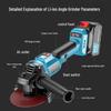 Baipuxi 36V Digital Brushless Cordless Angle Grinder