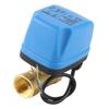 Electric Ball Valve 2‑Way 3‑Wire 2‑Control IP54 Protection Synchronous Motor Blue AC220V