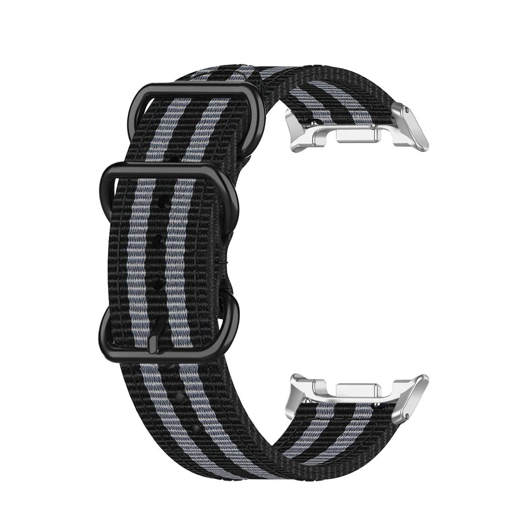 Nylon Strap for Samsung Galaxy Watch 8 40 44mm/Classic 46mm Adjustable Canva Bracelet Watchband for Galaxy Ultra2025 Accessories