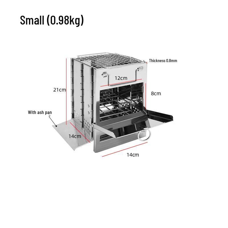 Portable Folding Outdoor Wood Burning Stove Small