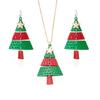 Christmas Tree Pendant Necklace With Zinc Alloy And Lockchain For Holiday Festive Wear