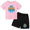 Printed Children's Cool Summer T-shirt Clothing Cartoon Short Sleeve Shorts Boys Girls Sports Casual Set