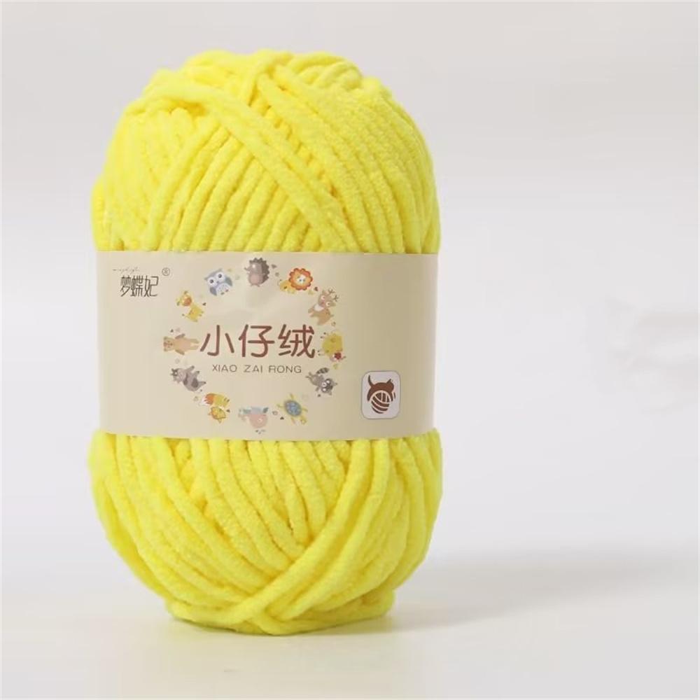 50g Milk Cotton Thick Velvet Yarn Handmade DIY Knitting Yarn Wool Line Baby Scarf Hat Soft Warm Crochet Blanket Chenille Yarn