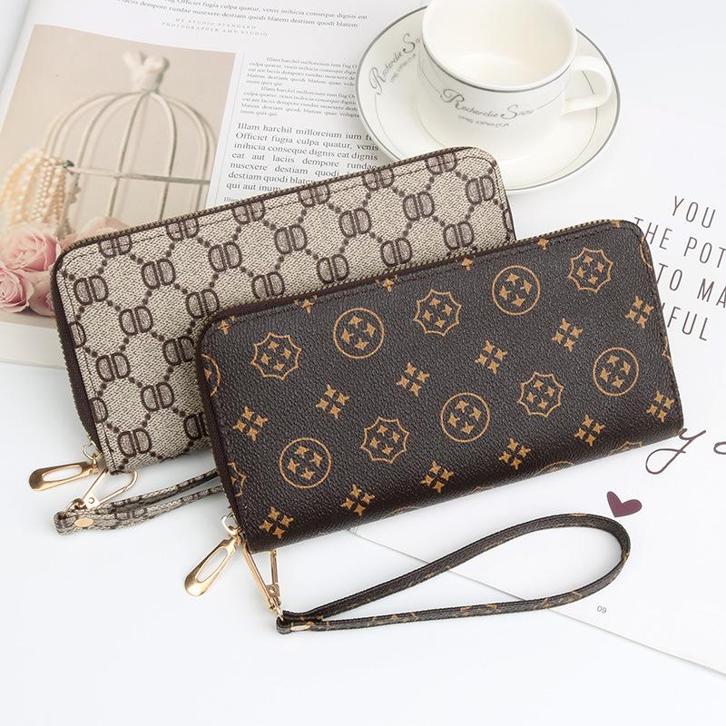 Women Wallets Vintage Print Long Wallet - Clutch Purse Coin Pouch Card Holder