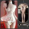 Sex underwear retro cheongsam embroidered hollow skirt sexy backless straps pure desire uniform temptation qqny