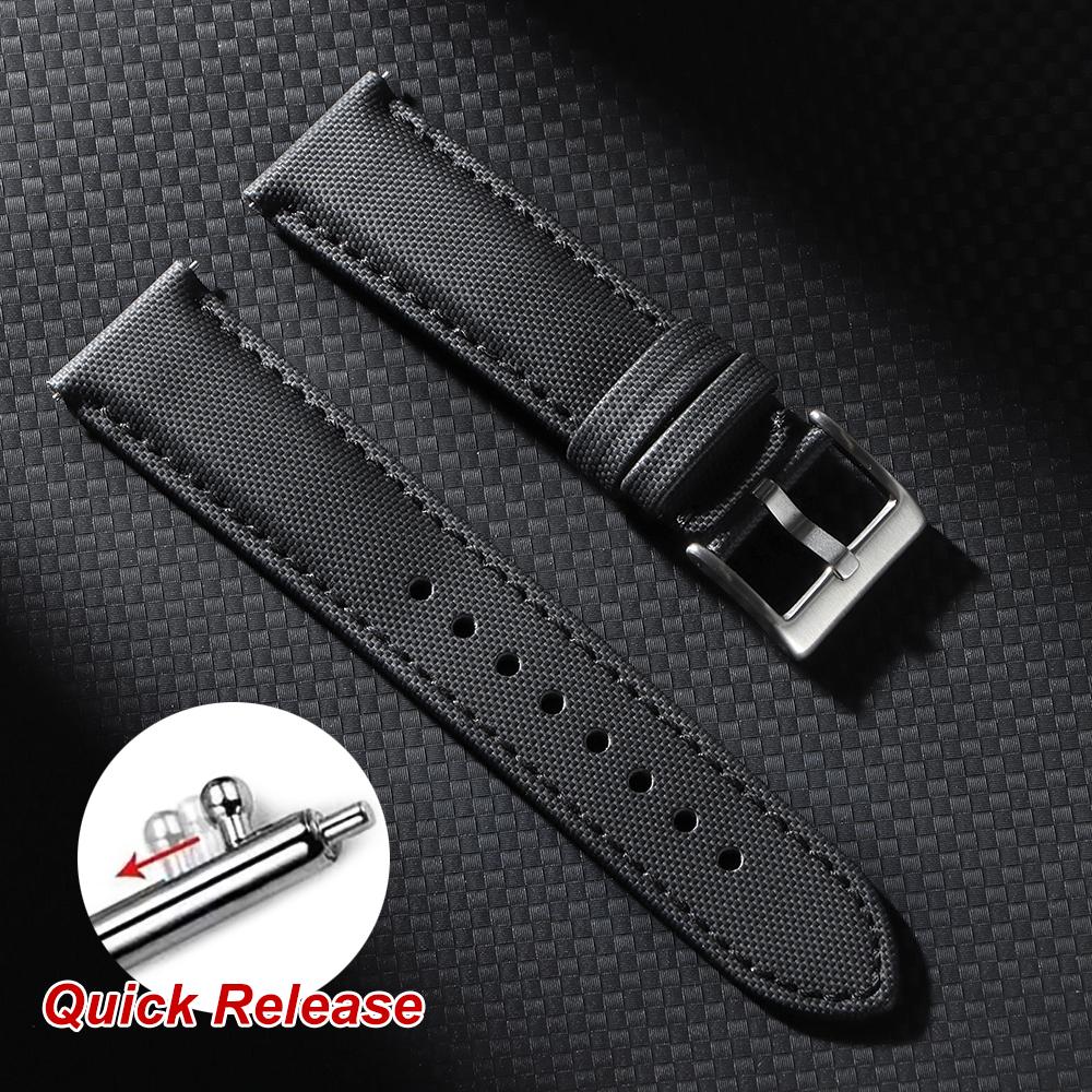 18/20/22mm Sailcloth Straps for Omega for Blancpain for Seiko Diver Watches Men Women Nylon Quick Release Waterproof Watch Bands