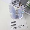 Portable Retro Double-layer Butterfly Hair Claw Colorful Acetate Crab Hair Clip for Women Travel Outdoor Emergency Use