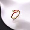 Zodiac Year Red String Nail Ring: Elegant and Unique High-End Design