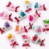 Mini Baby's Breath Dried Flowers Bouquet - Valentine's Day Gift Box Set with Soap Flower, Perfect for Photography Props