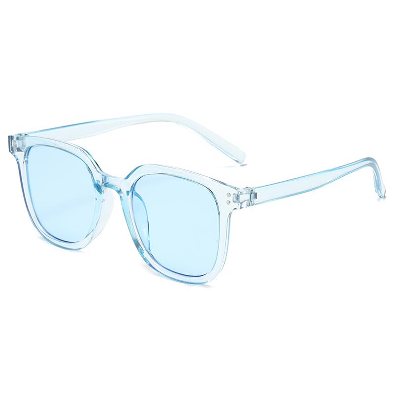 Pink Powder Blusher Glasses Women Fashion Korean Oversized Gradual Eyeglasses Black Frame Pink Vintage Trend Square Sunglasses