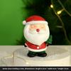 Christmas Small Animal Cute Handmade Ornaments, Santa Claus Snowman, Fox Desktop Resin Ornaments, Handicrafts