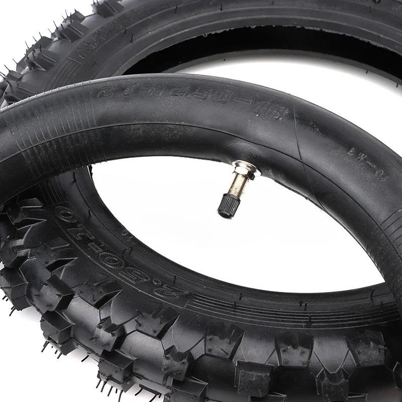 10inch Motorcycle Tire 2.50-10 Front Rear Wheel Tire Outer Tyre with Inner Tube for Motocross Dirt Pit Bike