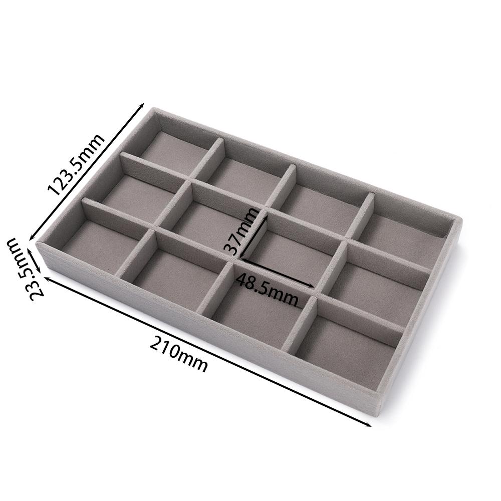 1Pc Jewelry Display Jewelry Storage Tray Jewelry Holder Portable Ring Earrings Necklace Organizer Box