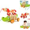 Premium Quality Kids Wooden Animal Puppy Trailer Toy Car For Endless Fun And Imagination