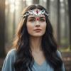 Elegant Goddess Tiaras Vintage Zinc Zinc Alloy Rhinestone Headdress King Round Elves Crown  Wedding Ceremony