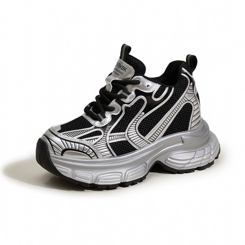 Daddy Shoes Women's 2025 Autumn Korean Version Versatile New Casual Sneakers Lightweight Thick-soled Inner Heightening Shoes Women's Shoes