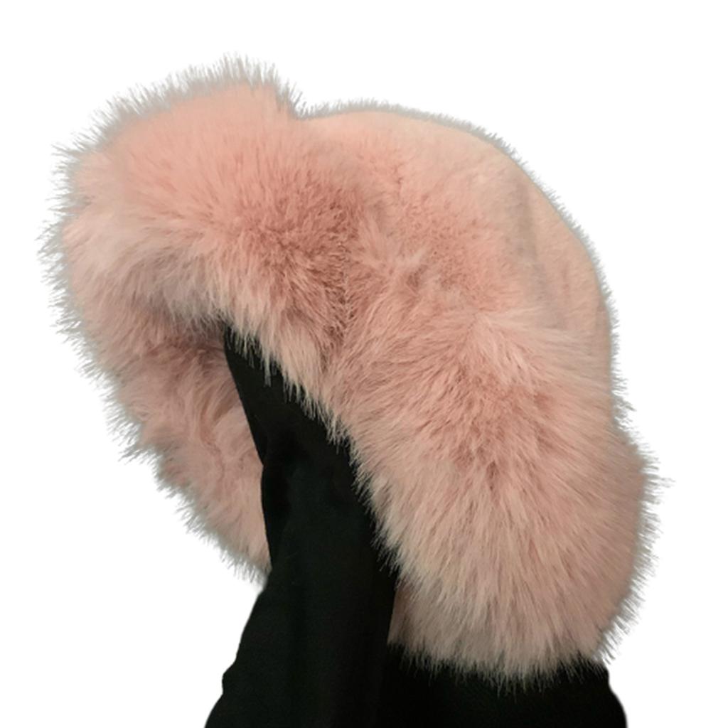 Mongolian Wide Brim Bucket Hat Winter Fisherman Hat Thicken Plush Fisherman Hat for Adult Teens Keep Warm Commute Hat