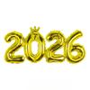 Crown 2026 Digital Aluminum Film Balloon Christmas Decoration for Home Navidad New Year Party Decor New Year Arrangement Props