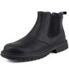 Winter Boots Mens Work  Boots Anti-Smash And Anti-Puncture Incredibles Work Boots Men  Shoes Steel Toe Chelsea Boots