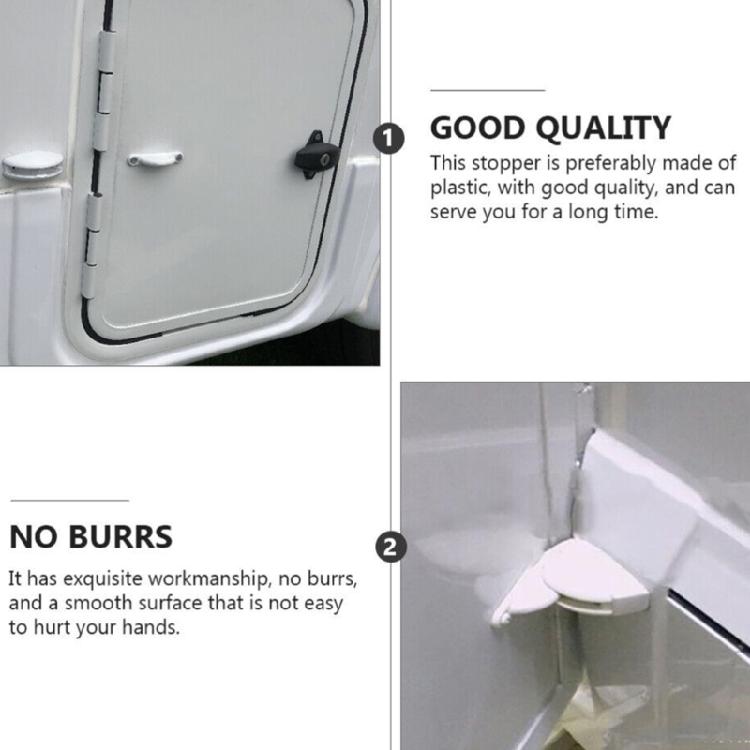 Quiet RVs Door Limiter Quick Setups Sturdy Design Door Retainer Stopper for Low Noise Travel Experience