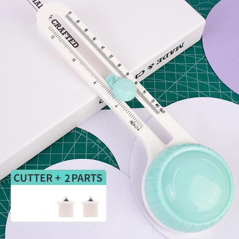 Circular Paper Cutter Scrapbook Cards Circle Shape Cutter DIY Round Cutting Knife 360 Rotary Circle Cutter