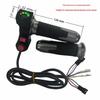 Four-Light Rice Grain Switch Electric Bicycle Throttle Grip with Three-Speed Digital Display