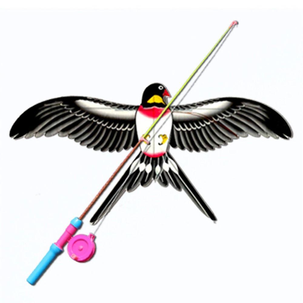 Parrot Eagle Swallow Airplane Butterfly Large Eagle Kites Fishing Rod Kite  Garden Outdoor Sports