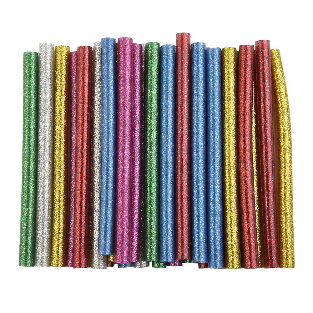 

30Pcs Hot Glue Colored Glitter Repair 7 by 100mm for Craftwork
