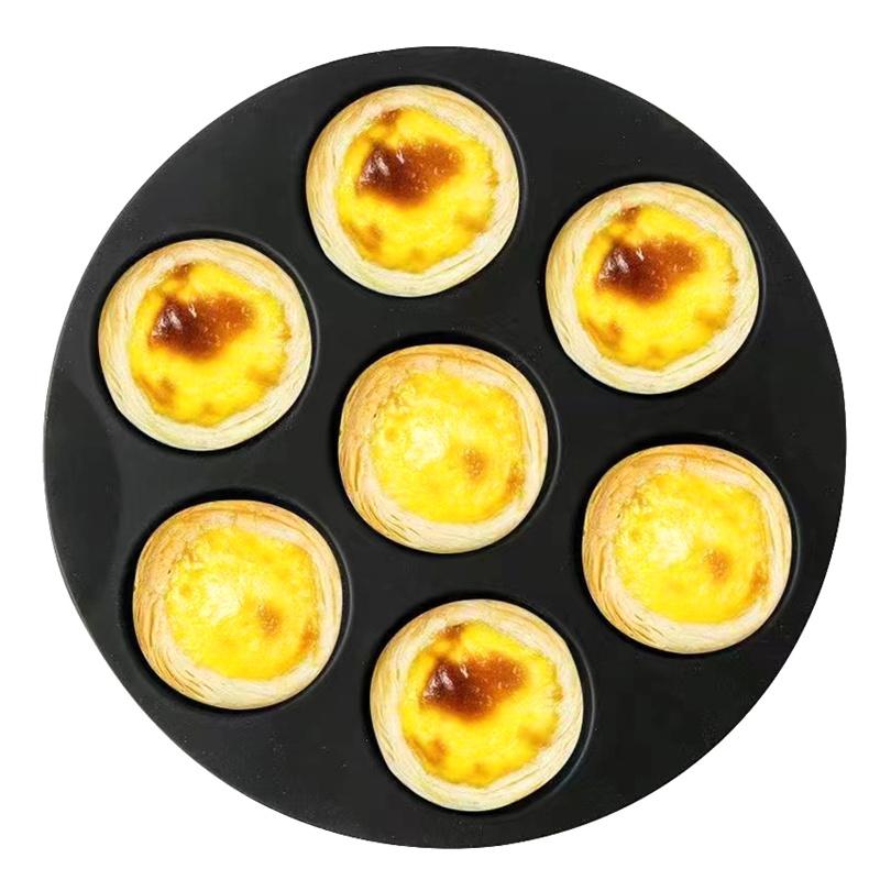 Silicone Cake Mold 7 Hole Airfryer Accessories Microwave Oven Baking Mold Food Grade Baking Cake Silicone Mold Baking Tools