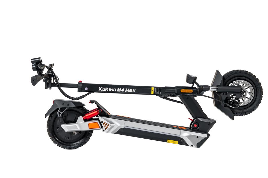 KuKirin M4 Max 800W Electric Scooter, 48V 18.2Ah 64km Range, 45km/h, 10" Tubeless Tires, Dual Spring Suspension