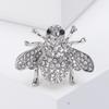 Fashion Enamel Bee Brooches for Women Rhinestone Insect Pins Event Party Funny Gifts Backpack Decoration Clothes Accessories